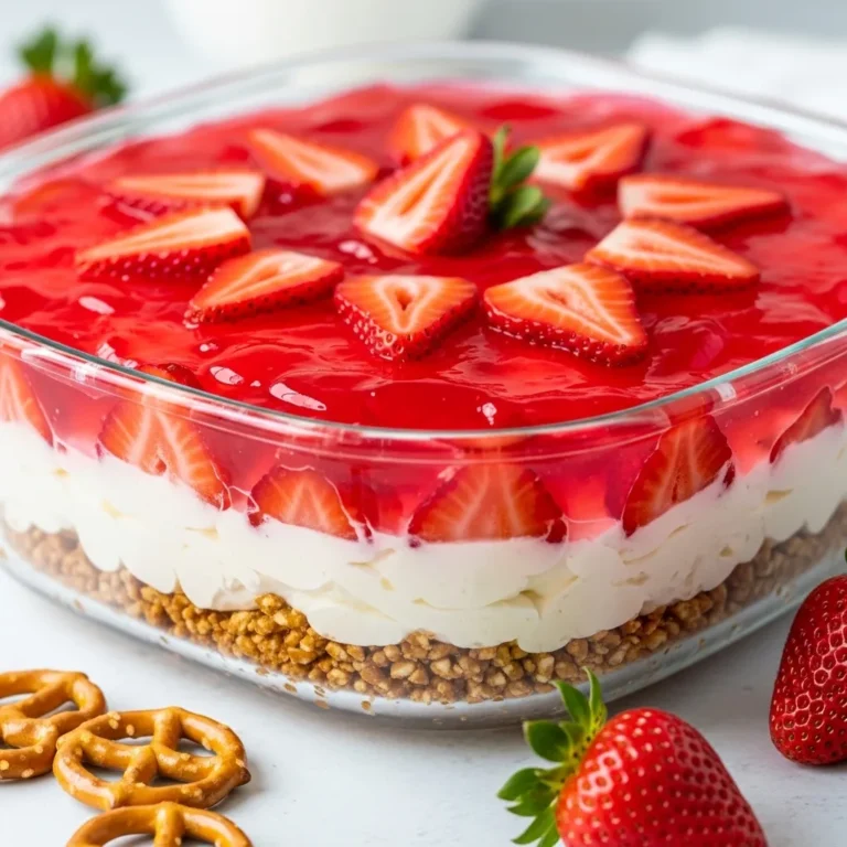 Strawberry Pretzel Jello Salad Easy