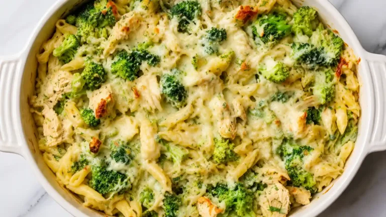 High Protein Alfredo Bake