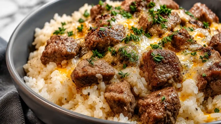 Garlic Butter Beef Rice