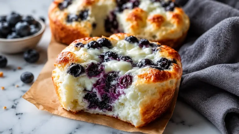 Cottage Cheese Blueberry Cloud Bread