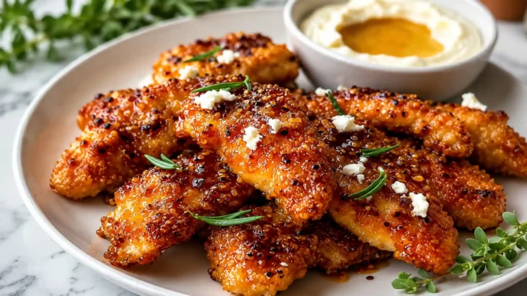 Crispy Hot Honey Feta Chicken