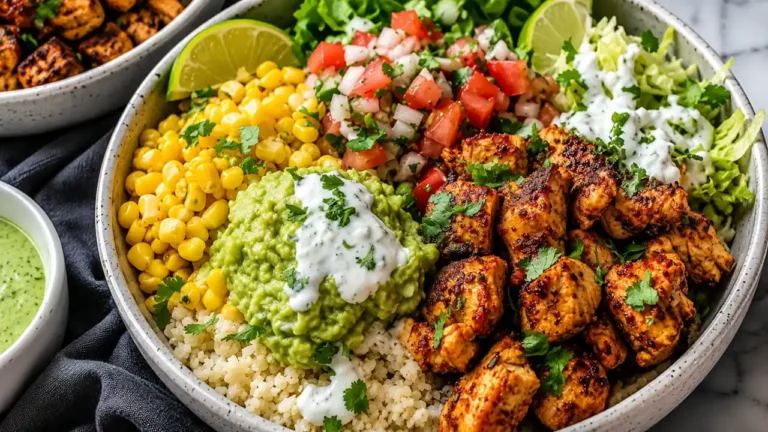 Healthy Chicken Taco Bowls: Delicious Quick Protein Fix