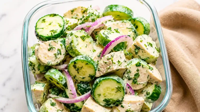 High Protein Cucumber Salad