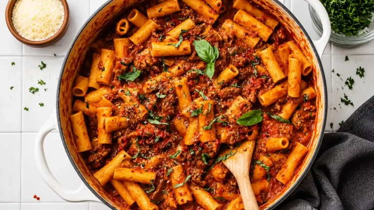 Creamy One Pot Ground Turkey Pasta with Veggies