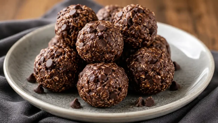 No-Bake Brownie Protein Bites