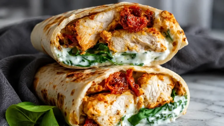 Crispy Air Fryer Chicken Mozzarella Wraps