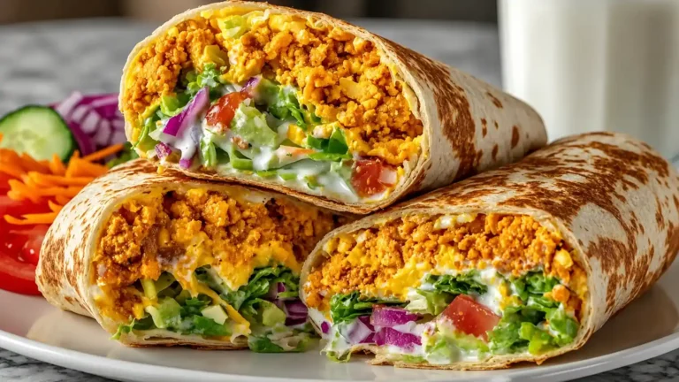 Buffalo Chickpea Salad Wraps