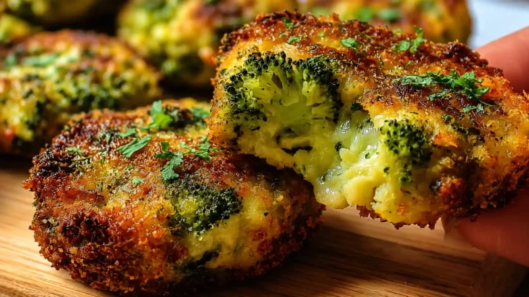 Low Carb Crispy Broccoli Cheese Rounds
