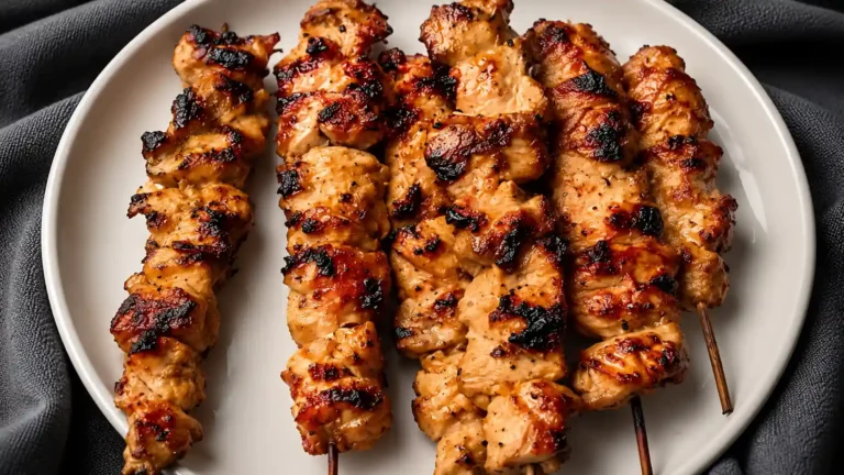 Tahini Chicken Skewers