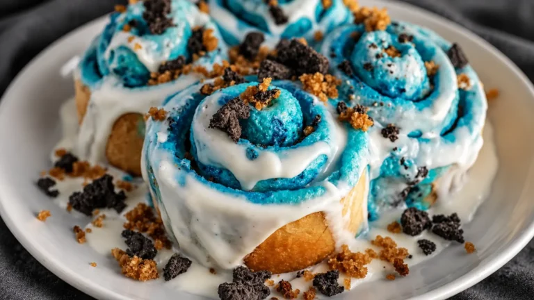 Cookie Monster Cinnamon Rolls Recipe