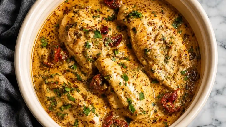 High Protein Crockpot Marry Me Chicken