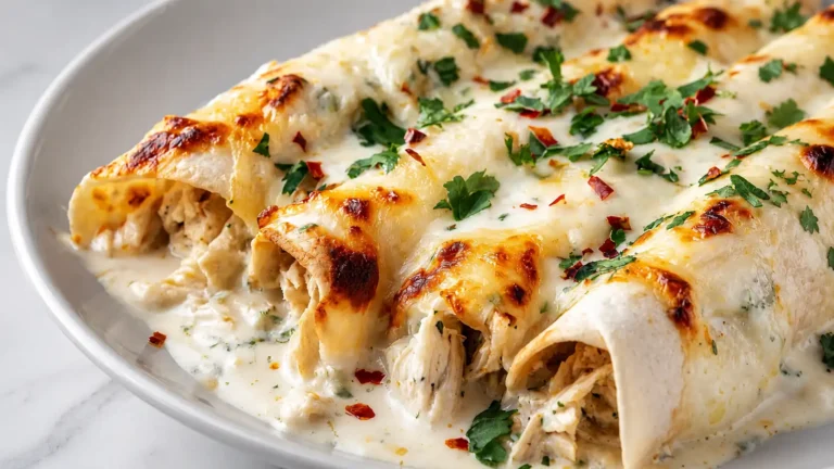 High Protein Chicken Enchiladas