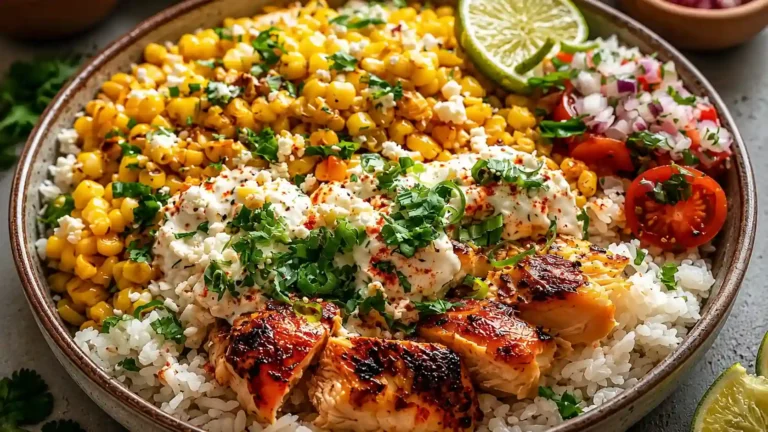 Easy Street Corn Chicken Rice Bowls for a High Protein Win