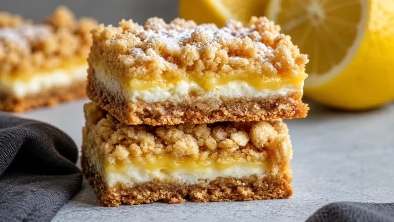 Lemon Oatmeal Crumble Bars