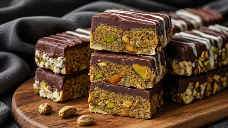 Vegan Pistachio Protein Bars