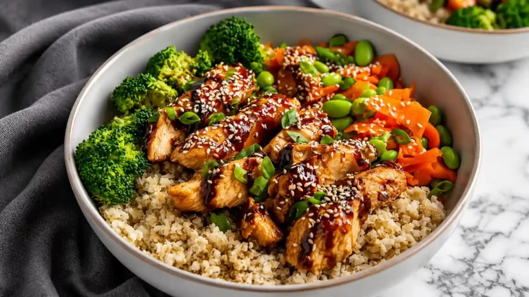 Sticky Chicken Bowls