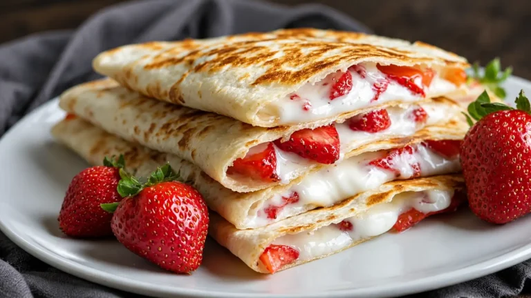 Strawberry Cream Cheese Quesadillas