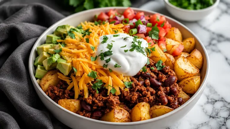 Loaded Potato Taco Bowl