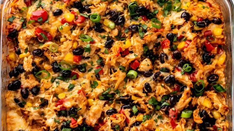 Easy Chicken Burrito Casserole