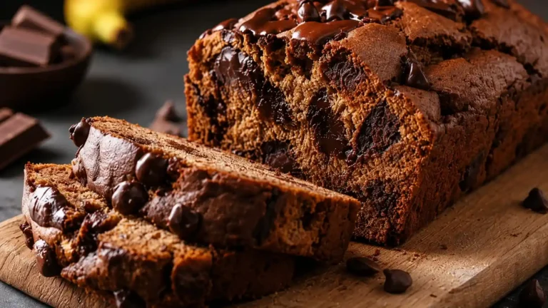 High Protein Chocolate Banana Bread