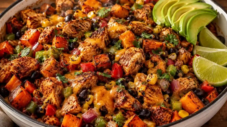 Tex Mex Sweet Potato Hash with Chicken