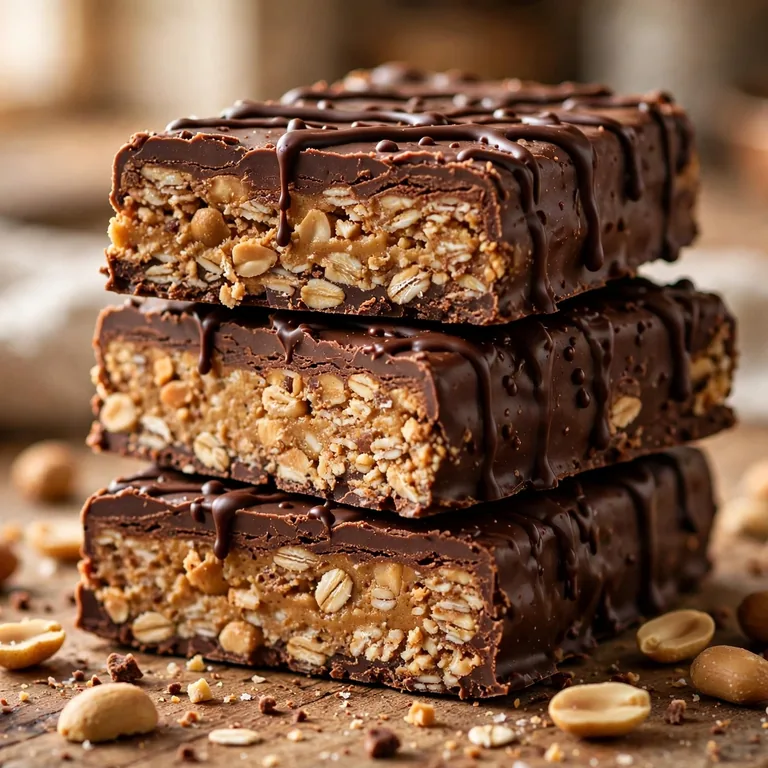 Chocolate Peanut Butter Bars protein bars