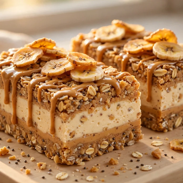 Peanut Butter Banana Bars protein bars