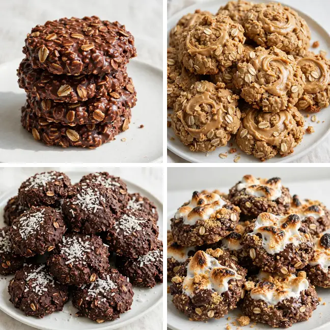 No bake cookies collage